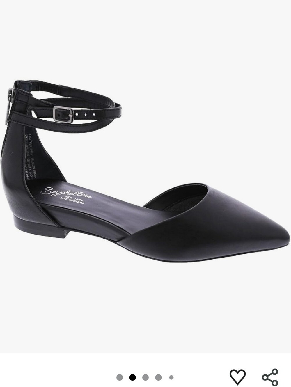 Seyshelle What A Girl Wants Black Leather Size 9